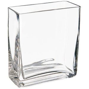 6"x2"x6" Glass Vase