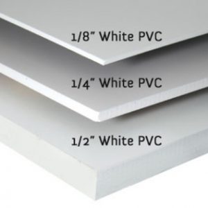 1/2" White PVC - Printing