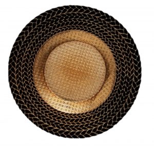 Black and Gold Weave Charger Plate