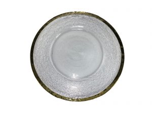 Gold Decorative Glass Charger Plate Rental Las Vegas