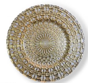 Gold Aztec Charger Plate