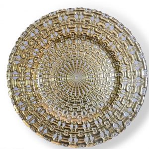 Gold Aztec Charger Plate