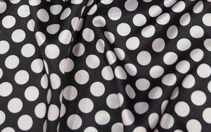 Black and White Polka Dots Linen Rental
