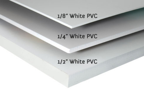 1/4" WHITE PVC 5'x10' No Printing