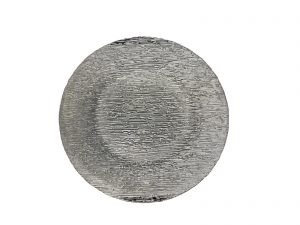 Silver Clear Charger Plate