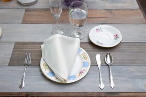 White Luxe Napkin Rental