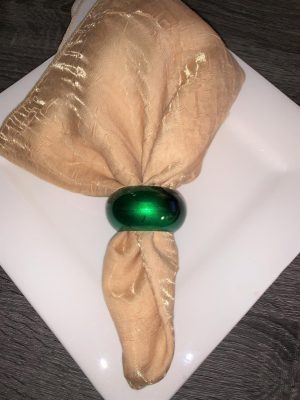Green Acrylic Napkin Ring