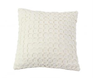 Ivory Textured Pillow 18" x 18"