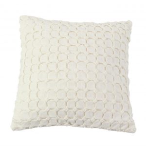 Ivory Textured Pillow 18" x 18"