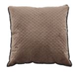 Brown Velvet Pillow 18" x 18"