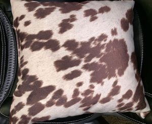 Cow Print Pillow 18" x 18"