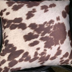Cow Print Pillow 18" x 18"