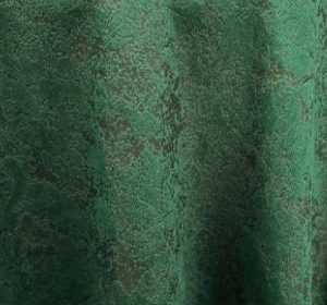 Emerald Arctic Velvet Linen 132"