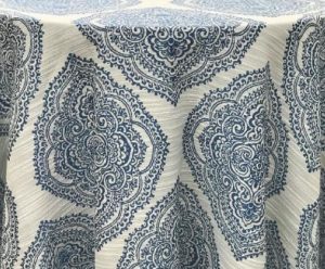 Blue Henna Linen 132"