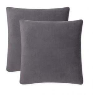Grey Velvet Pillow 18" x 18"