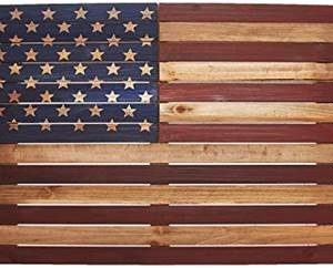 American Flag Pallet Wall
