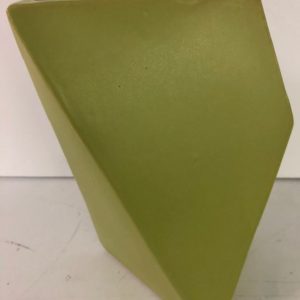 Green Ceramic Geo Vase 10"x6"