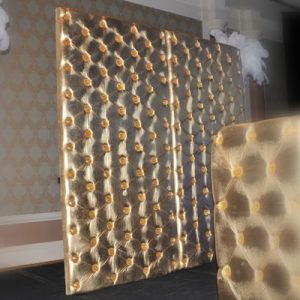 Gold Tufted Panel