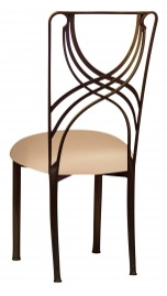 Bronze La Corde with Beige Stretch Knit Cushion
