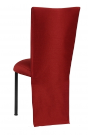 Burnt Red Dupioni Jacket with Boxed Cushion on Black Legs