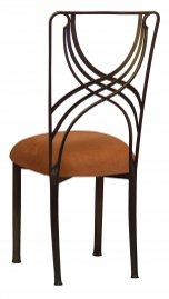 Bronze La Corde with Copper Suede Cushion