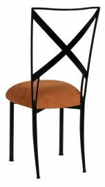 Blak. with Copper Suede Cushion