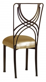 Bronze La Corde with Gold Leatherette Boxed Cushion