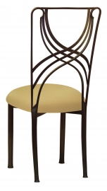 Bronze La Corde with Gold Knit Cushion