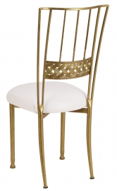 Gold Bella Braid with White Stretch Knit Cushion