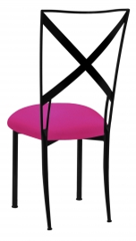 Blak. with Hot Pink Stretch Knit Cushion