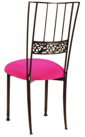 Mahogany Bella Fleur with Hot Pink Cushion