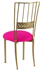 Gold Bella Braid with Hot Pink Stretch Knit Cushion