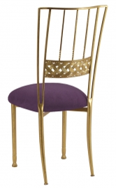 Gold Bella Braid with Lilac Suede Cushion