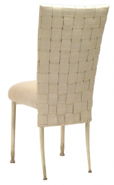 Woven Parchment Linette on Ivory Legs