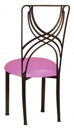 Bronze la Corde with Pink Glitter Stretch Knit Cushion