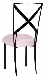 Blak. with Soft Pink Satin Boxed Cushion