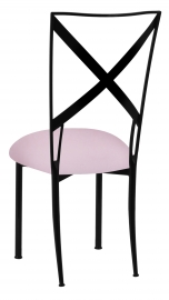 Blak. with Soft Pink Velvet Cushion