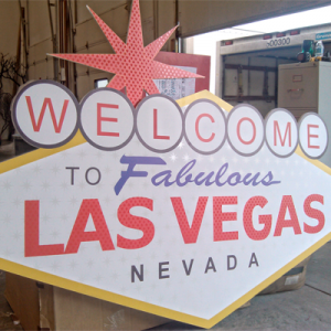 Welcome to Las Vegas Sign - Foam Board