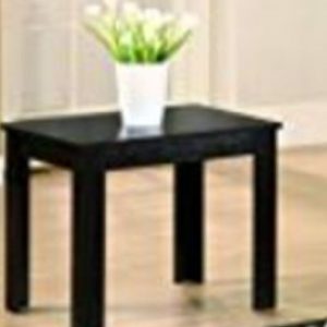 Black Wood Accent Table