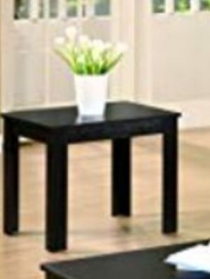 Black Wood Accent Table