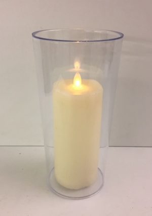10"x5" Acrylic Cylinder Vase
