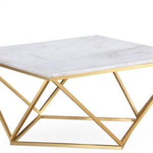 Leopold White Marble Coffee Table Rental