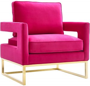 Avery Pink Velvet Chair Rental