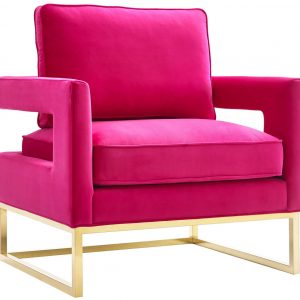 Avery Pink Velvet Chair Rental