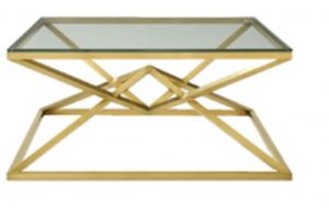 Gold Pyramid Coffee Table Rental