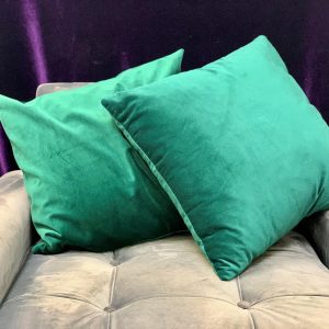 Emerald Green Velvet Pillow 18" x 18"