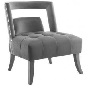 Grey Tufted Chair Rental Vegas