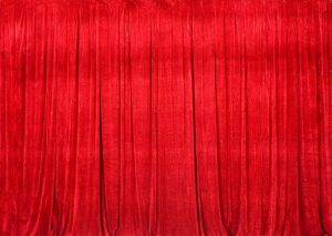 Red Velour Drape Rental