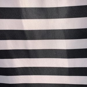 Black & White Stripes (1 inch) 132”