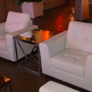 Accent White Lounge Chair